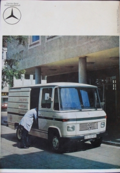 Mercedes-Benz L 406 D L 408 Modelprogram 1972 Truckbrochure (8889)