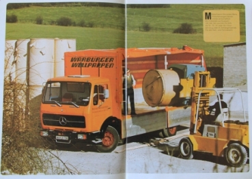 Mercedes-Benz Pick-up Modelprogram 1972 "Die Vielseitigen" Truckbrochure (8892)