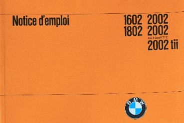 BMW 1600 - 2002 Tii 1972 Ownermanual (8960)