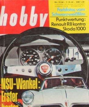 "Hobby - Das Magazin der Technik" 1964 NSU Wankel Spider Technical-Magazine (0517)
