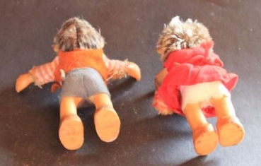 Steiff Mecki hedgehog pair 1958 resin (8925)