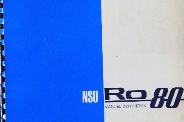NSU RO 80 Betriebsanleitung 1967 (9016)
