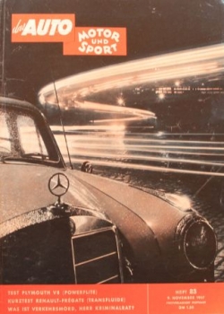 "Das Auto, Motor & Sport" Auto-Magazin 1957 (0531)