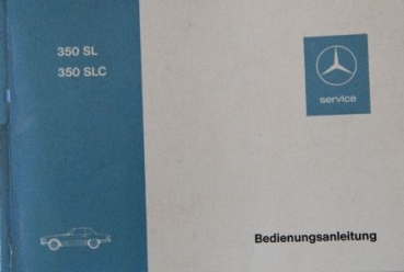 Mercedes-Benz 350 SL/SLC 1972 Betriebsanleitung (9042)