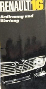 Renault 16 Betriebsanleitung 1969 (9050)