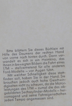 Ford Taunus 12 M Modelprogram 1966 "Die Probefahrt" Carbrochure (9052)