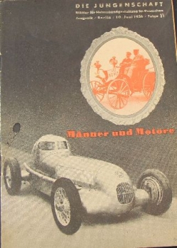 "Maenner und Motoren - Die Jungenschaft im deutschen Jungvolk" Auto-Magazine 1936
