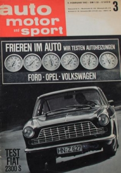 "Auto, Motor & Sport" Auto-Magazine 1963 (0649)
