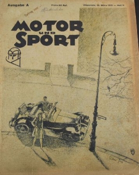 "Motor & Sport" Motor-Magazine Poessneck 1931 (9197)