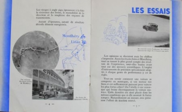 Citroen Modelprogram 1930 "Les Voitures a Montlhery" Carbrochure (0519)