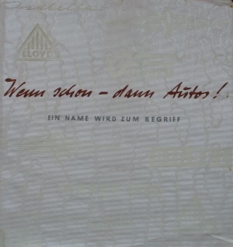 Borgward "Wenn schon - dann Autos - Ein Name wird zum Begriff" Biography 1955 (8902)