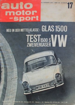 "Auto, Motor & Sport" Auto-Magazine 1963 (0723)