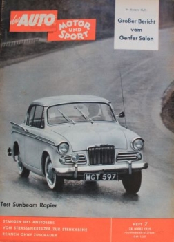 "Das Auto, Motor & Sport" Auto-Magazine 1959 (0726)