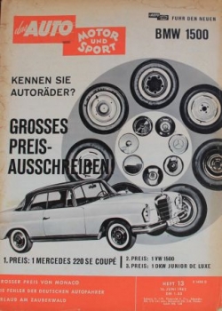 "Das Auto, Motor & Sport" Auto-Magazin 1962 (0701)