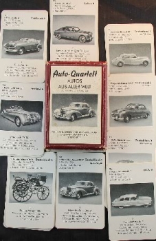 Altenburg Spielkarten "Autos aus aller Welt" 1954 Cardgame (9388)