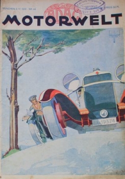 "ADAC Motorwelt" Automobilclub-Zeitschrift 1930 (0871)