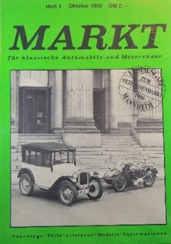 "Markt für klassische Automobile" Classic Car-Magazine First edition 1980 (9507)