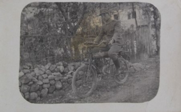 Terrot Cyclonette Militär-Motorrad 1914 Originalfoto (2429)