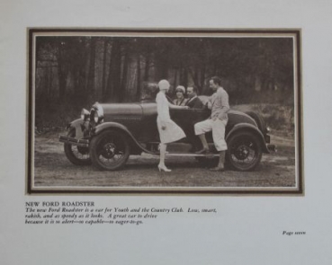 Ford A Modelprogram 1928 "A new kind of motor-car beauty" Carbrochure (1491)