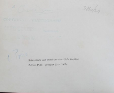 Borgward Isabella at Car Club Meeting Lancashire 1957 factoryphoto in original envelope (2456)