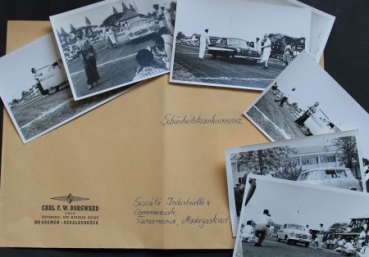 Borgward Isabella in Madagascar 1958 six Factoryphotos in original envelope (2441)
