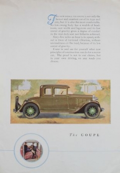 Dodge Victory Six Modelprogram 1929 Carbrochure (0998)