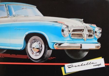 Borgward Isabella Coupe Modelprogram 1958 Carbrochure (1499)