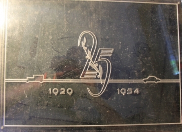 Happich 1954 "25 jaehriges Jubilaeum von Prokurist Herr" Unicbox (9838)