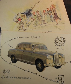 Happich 1954 "25 jaehriges Jubilaeum von Prokurist Herr" Unicbox (9838)