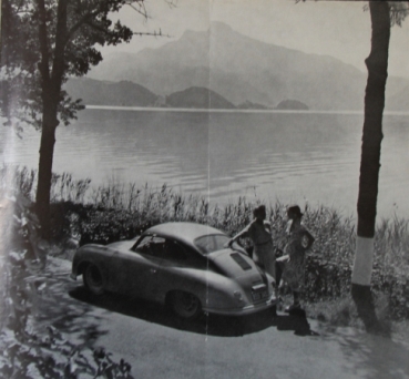 Porsche 356 Modellprogramm 1954 Automobilprospekt (9879)