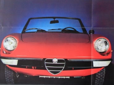 Alfa Romeo Spider 1300 Junior Modelprogram 1976 Carbrochure (9894)