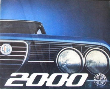 Alfa Romeo 2000 Modelprogram 1971 Carmanual (9897)