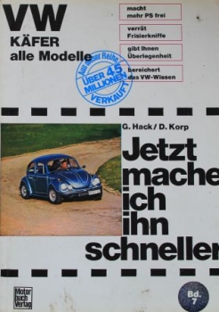 Korp "Volkswagen Beetle - Jetzt mache ich ihn schneller" 1973 Repair-Manual Volume  7 (3323)