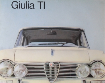 Alfa Romeo Giulia TI Modelprogram 1963 Carbrochure (9905)