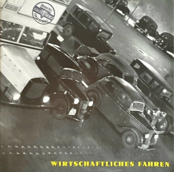 Adler Automobiles Modelprogram 1936  "Wirtschaftliches Fahren" Carbrochure (7675)
