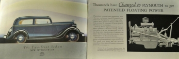 Plymouth DeLuxe Six Modelprogram 1934 Carbrochure (0167)