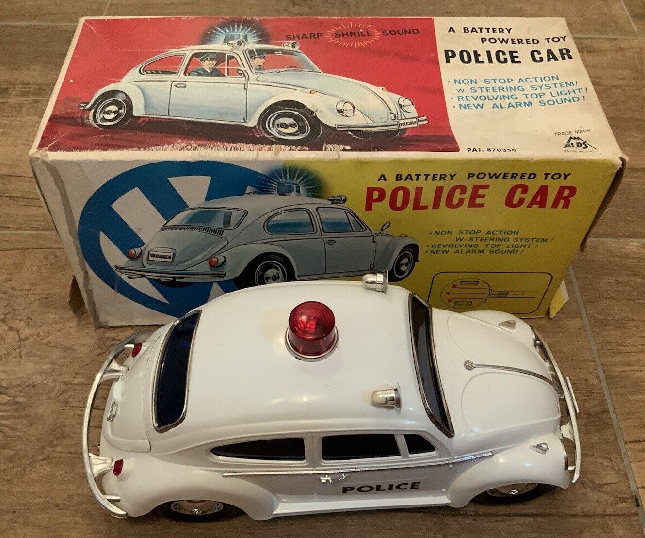 Rare-Automobilia - Alps Volkswagen Beetle Police Car 1972