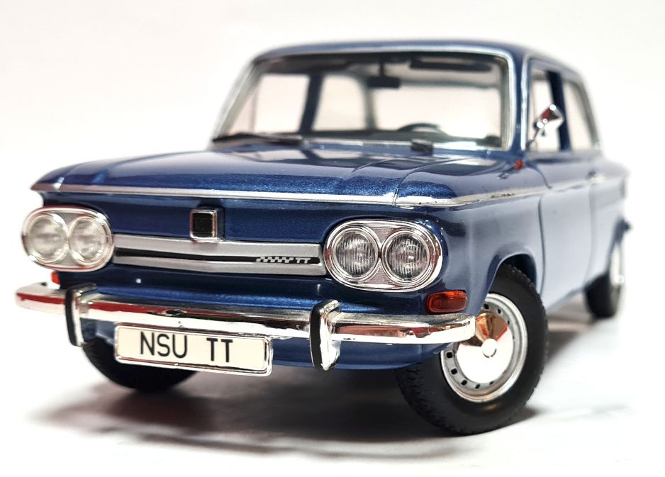 Miniatura Revell 1/18 Nsu Tt - Rara! Azul-aço