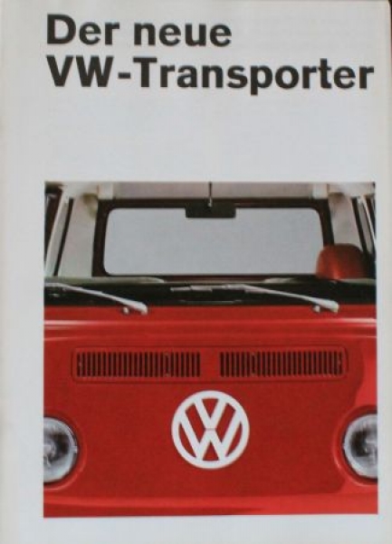 Volkswagen T2 Transporter Modellprogramm 1967 "Der neue Transporter" Automobilprospekt (0905)