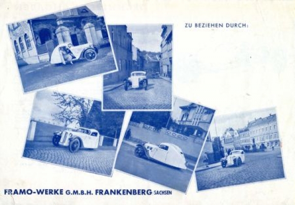 Framo Stromer Modelprogram 1934 (S0114)