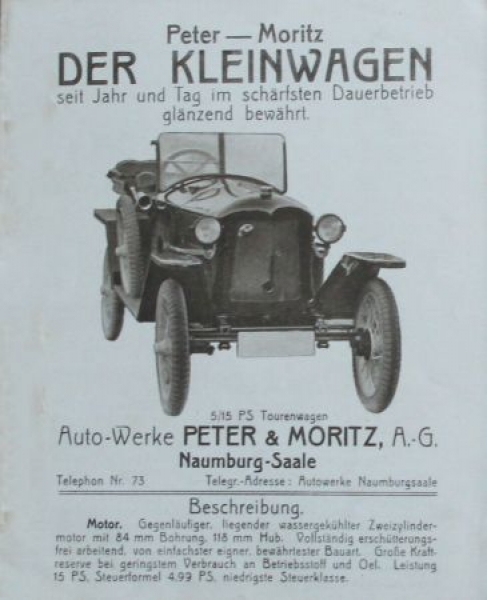 Peter Moritz Kleinwagen 5/15 PS Touringcar 1923 (S0074)