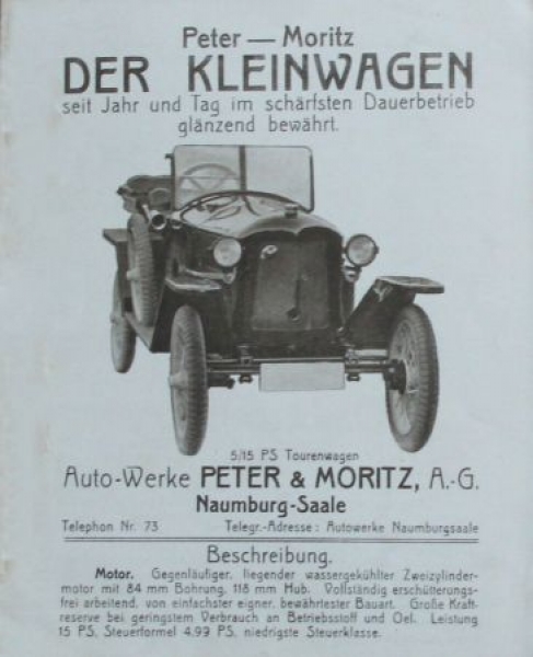 Peter Moritz Kleinwagen 5/15 PS Tourenwagen 1923 (S0074)