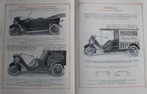 Phänomobil Dreiradwagen Modellprogramm 1910 (S0082)