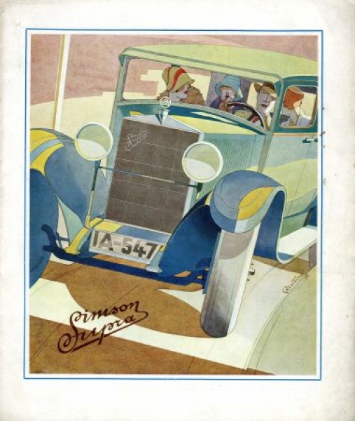 Simson Supra 12/60 PS Modelprogram 1928 (S0086)