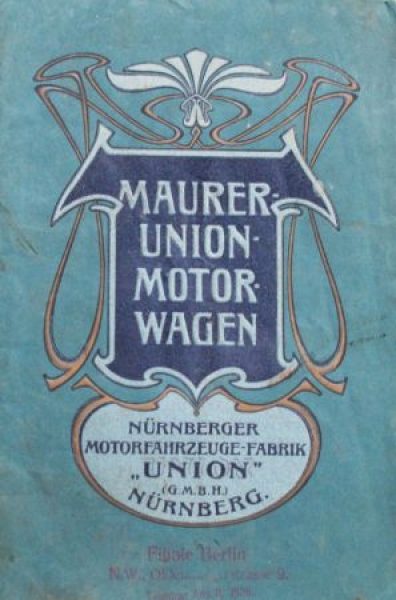 Maurer Union Motorcar Modelprogram 1904 (S0129)