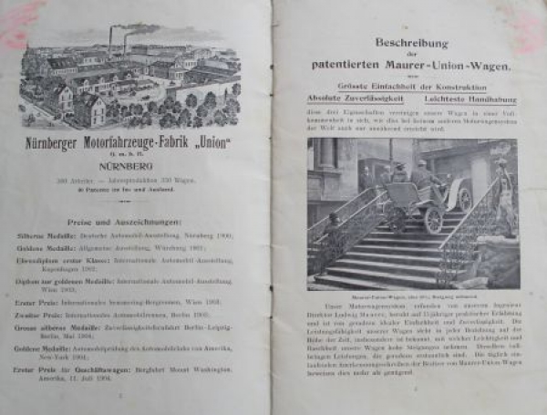 Maurer Union Motorcar Modelprogram 1904 (S0129)