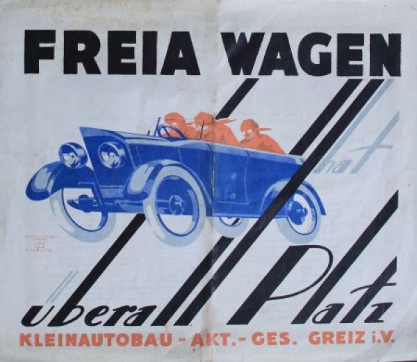 Freia Wagen "Überall Platz" Modellprogramm 1923 (S0160)