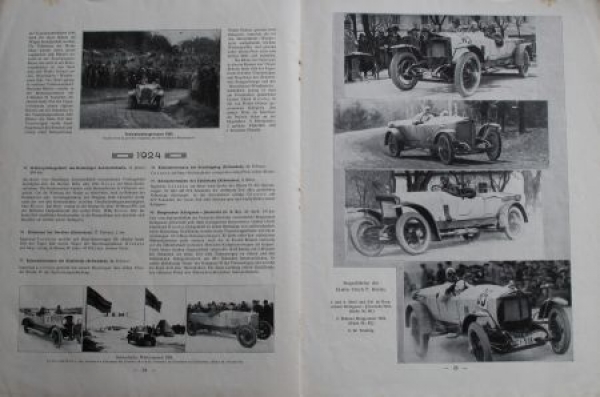 Steyr "In den Rennen 1920 bis 1924" Modelprogram 1924 (S0167)