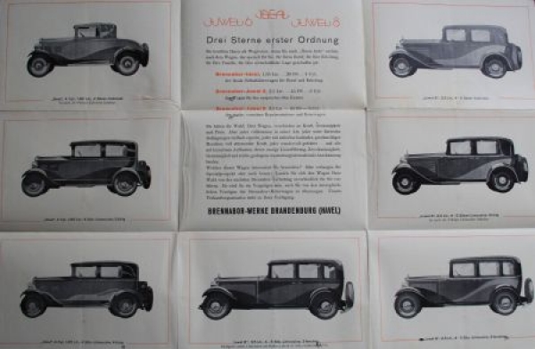 Brennabor Juwel - Ideal Modelprogram 1931 (S0179)