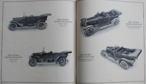 Dixi Automobiles Modelprogram 1913 (S0197)